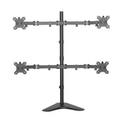Suporte de mesa triarticulado com inclinação para quatro monitores de 13” a 27” | MT4-ERGO
